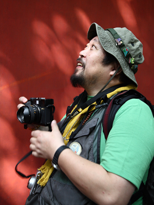 中国四川省の成都にある武候伺で。撮影・塩崎亨